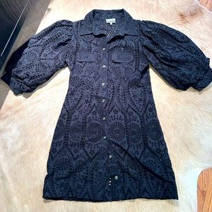 GANNI
Broderie Anglaise Cotton Mini Dress size EU 42 (US M 6-8)